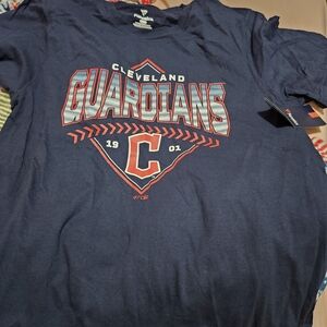 Fanatics Cleveland Guardians Navy Blue Tee